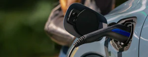 Close-up of charging port on Escape