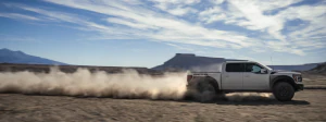 A 2024 Ford F-150 driving off-road
